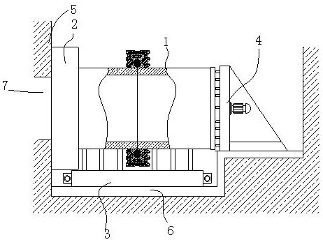 Steel sleeve launching device for shield engineering