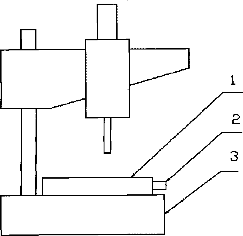 Drilling machine of numerical control turbine and worm indexing worktable