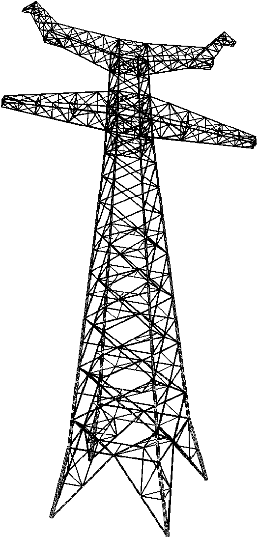 Power characteristic-based power transmission tower structural failure early warning method