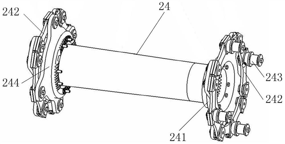 Permanent-magnet direct-drive locomotive and drive suspension damping device thereof