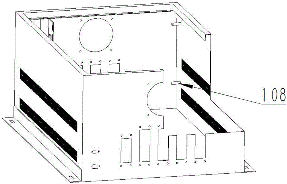 Horizontal servo electric control cabinet element layout system