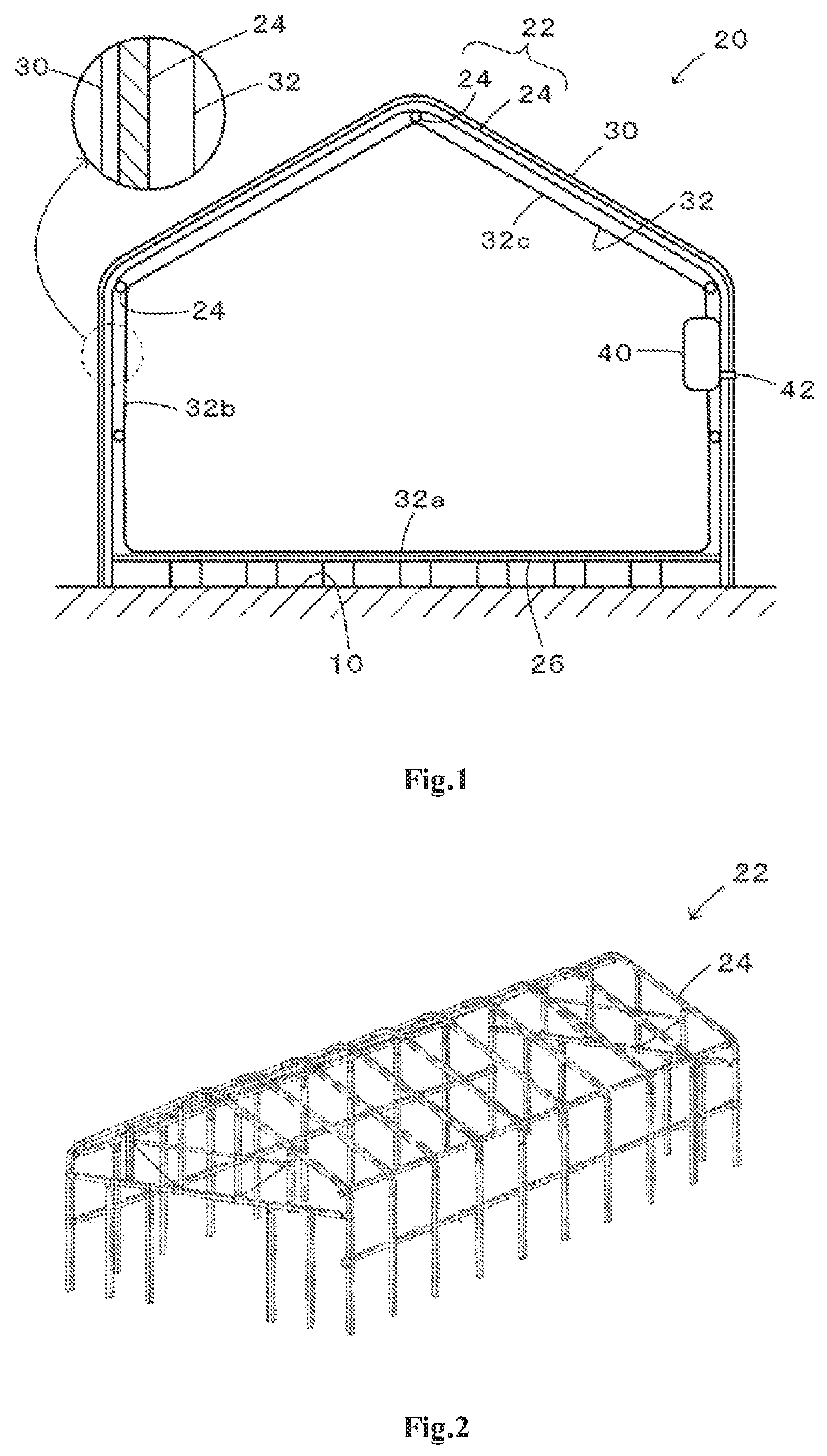 Greenhouse for plant cultivation