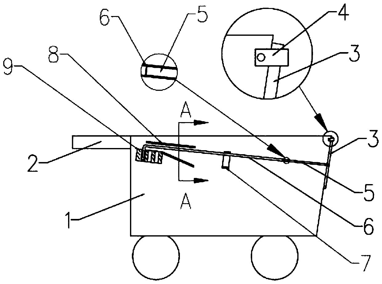 Mining truck rear door locking structure and rear door locking method