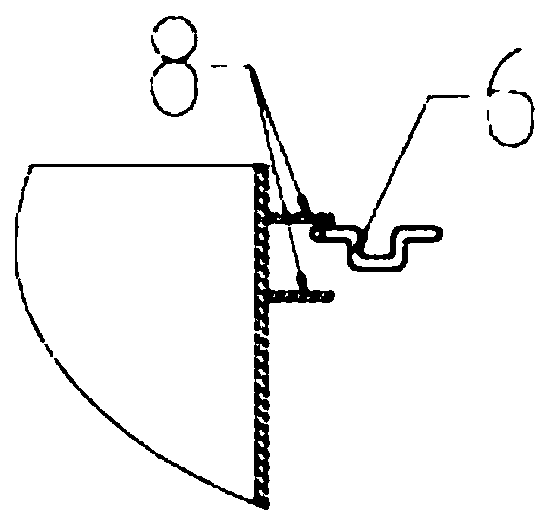 Mining truck rear door locking structure and rear door locking method