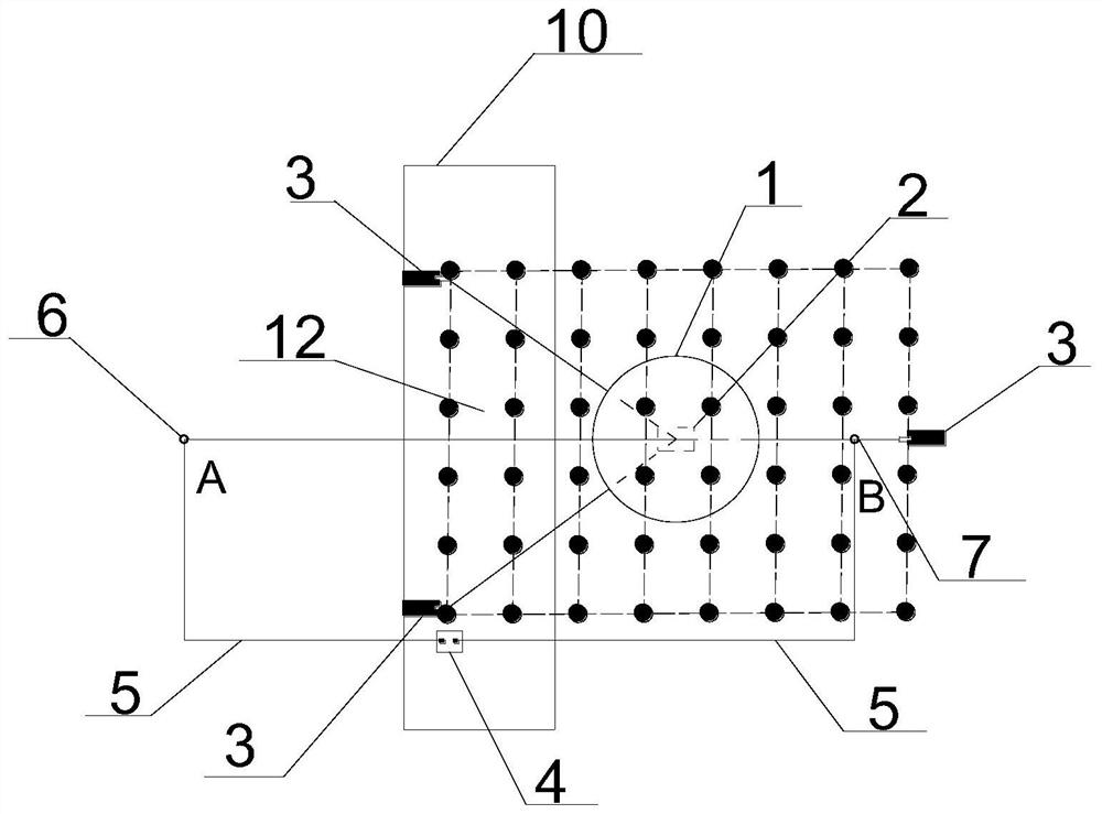 Movable dam seepage path weak magnetic detection data acquisition device and method