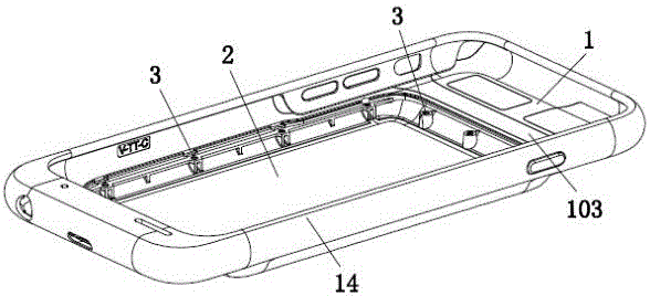 Mobile phone case capable of accommodating standby battery and manufacturing process thereof