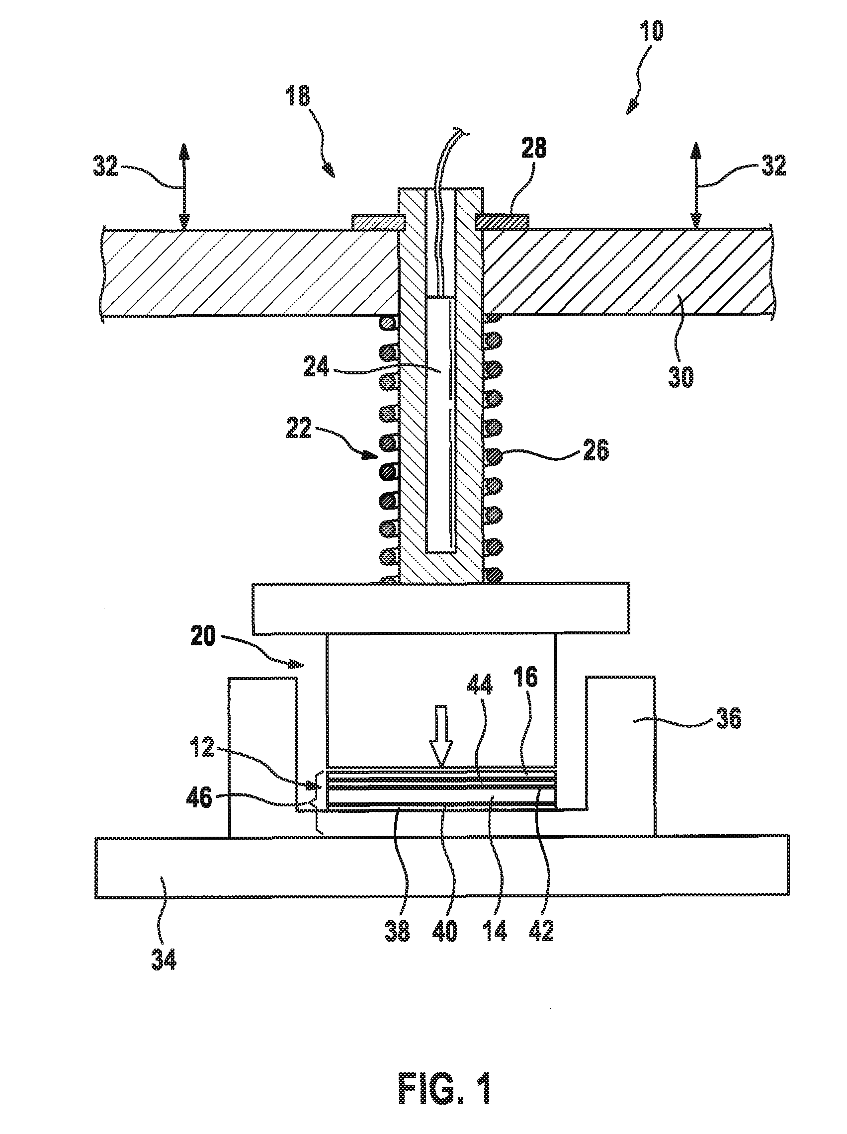 Method for electrically contacting a piezoelectric ceramic