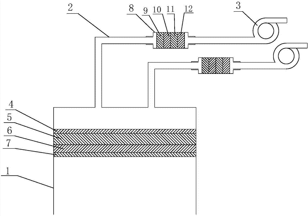 Full mold casting smoke treatment device