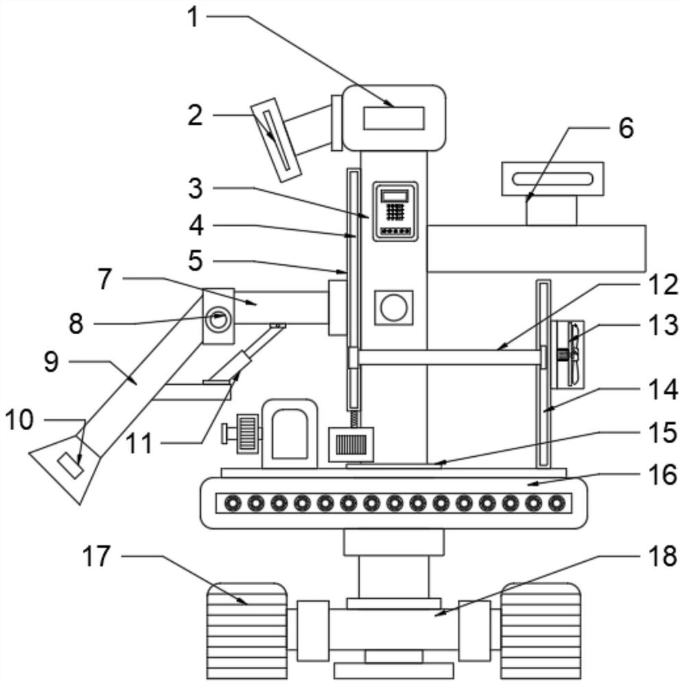 A robot for detecting the air inside a mine