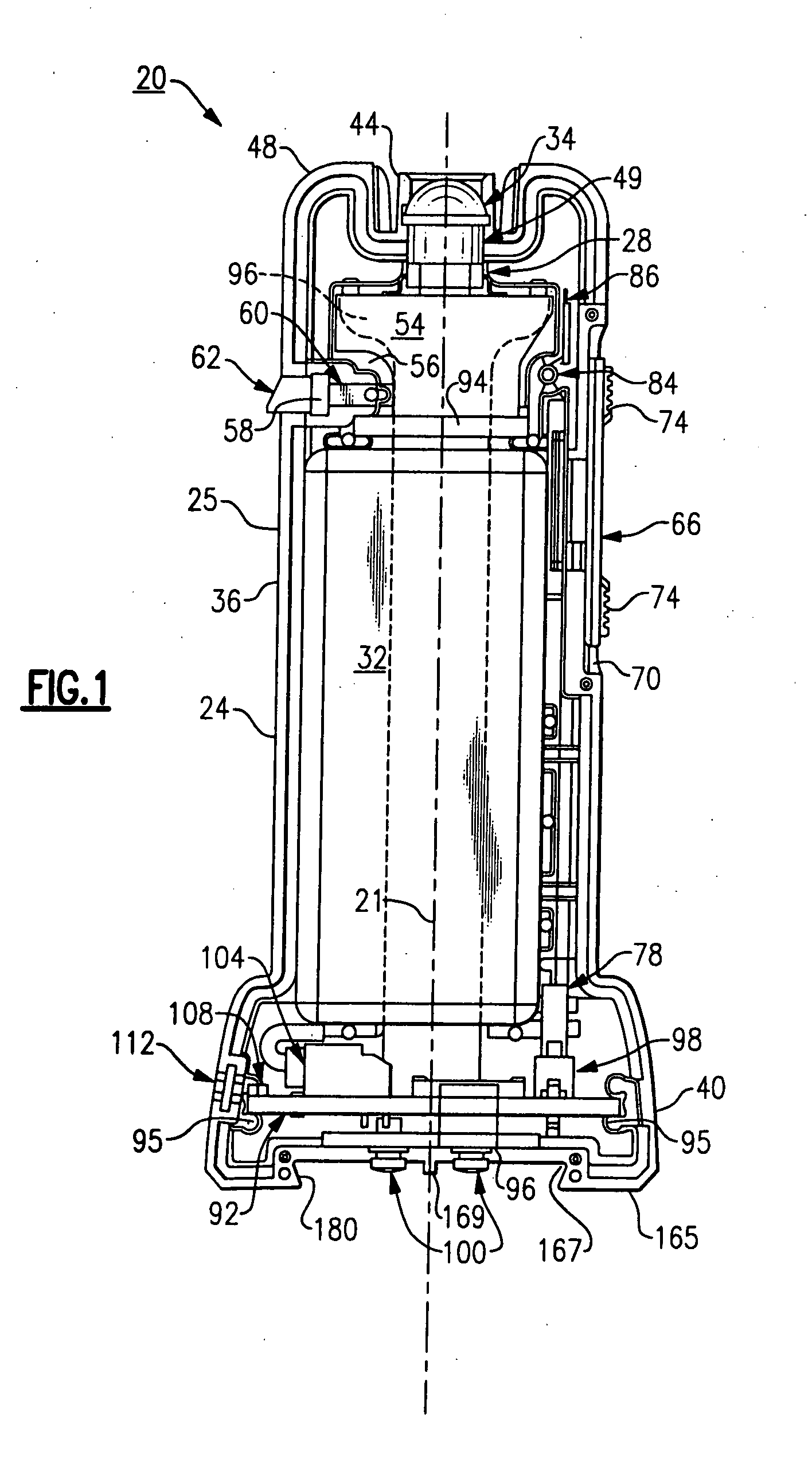 Power connections and interface for compact illuminator assembly