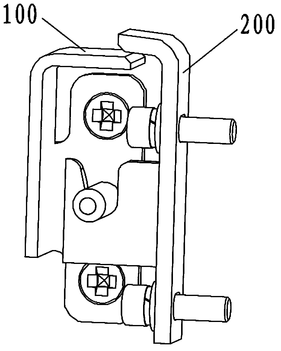 Side compartment door mounting hinge