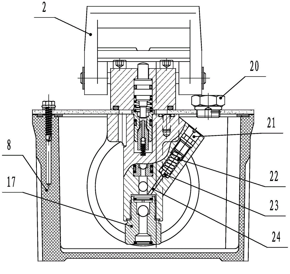 Self-liquid-supply pneumatic hydraulic pump having liquid return function