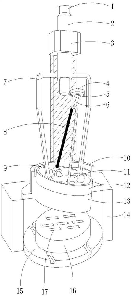 A water wiping device for thermometer production