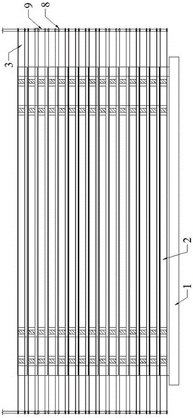 Large cascaded shear model box internally provided with electromagnetic damping devices, and use method thereof