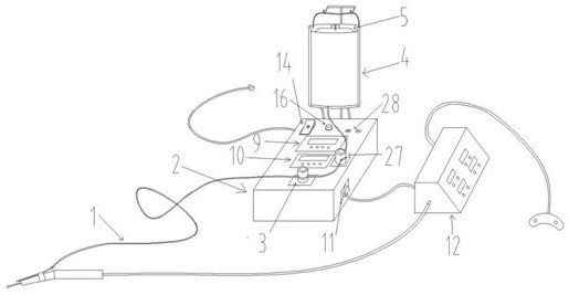 Medical linkage flushing device