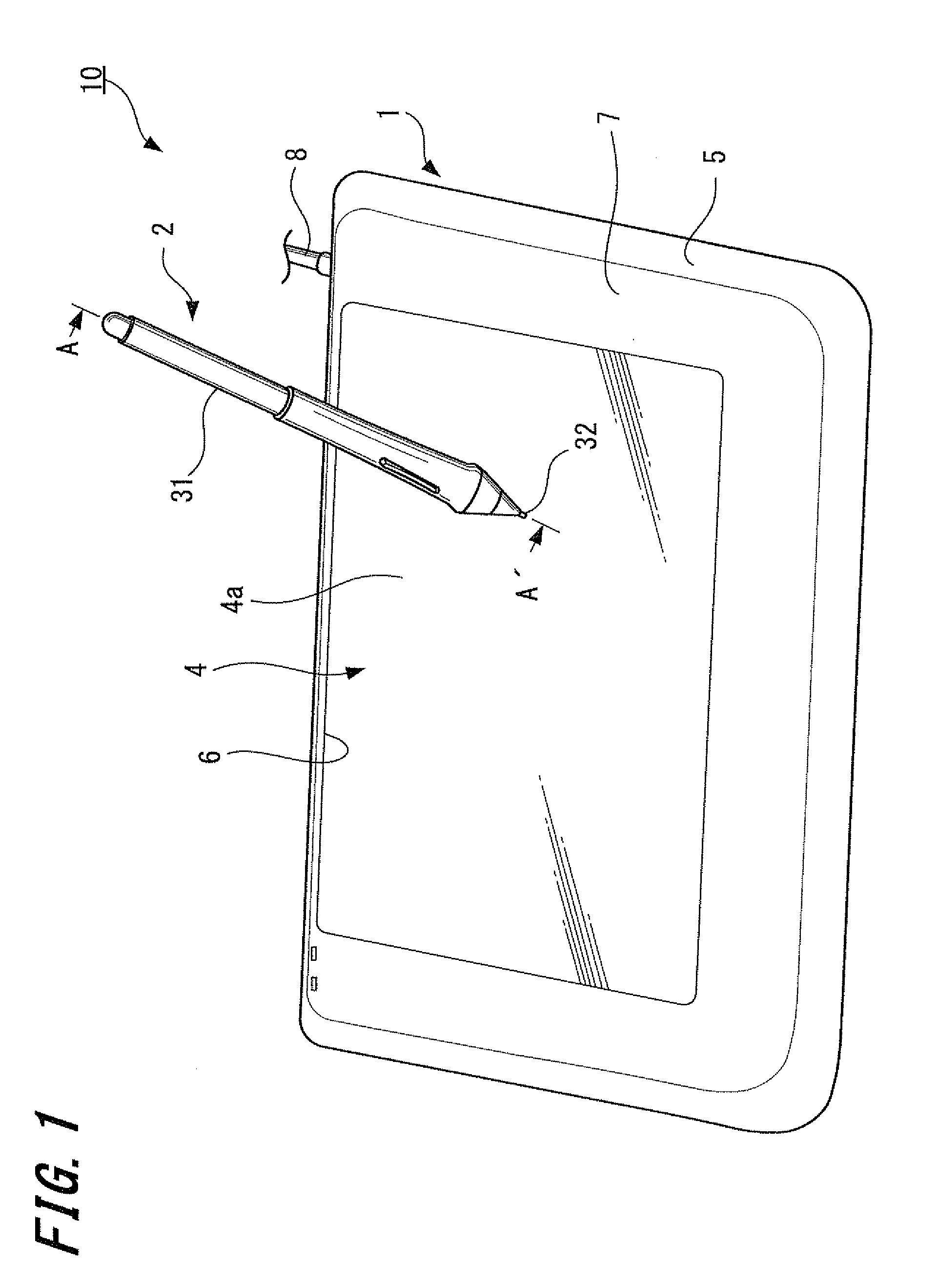 Position indicator, circuit component and input device