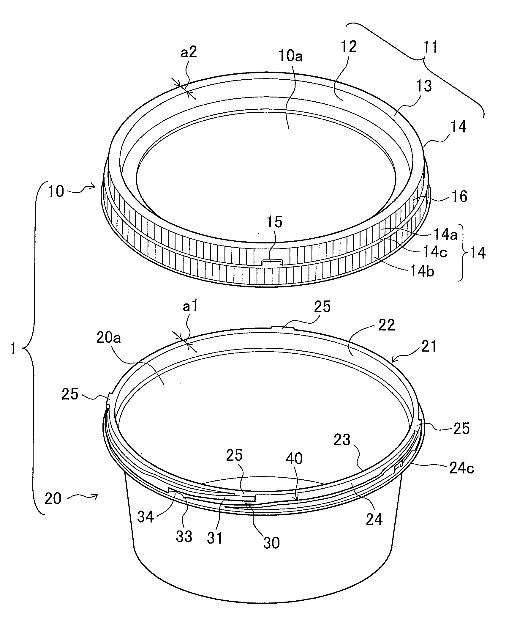 Container with lid