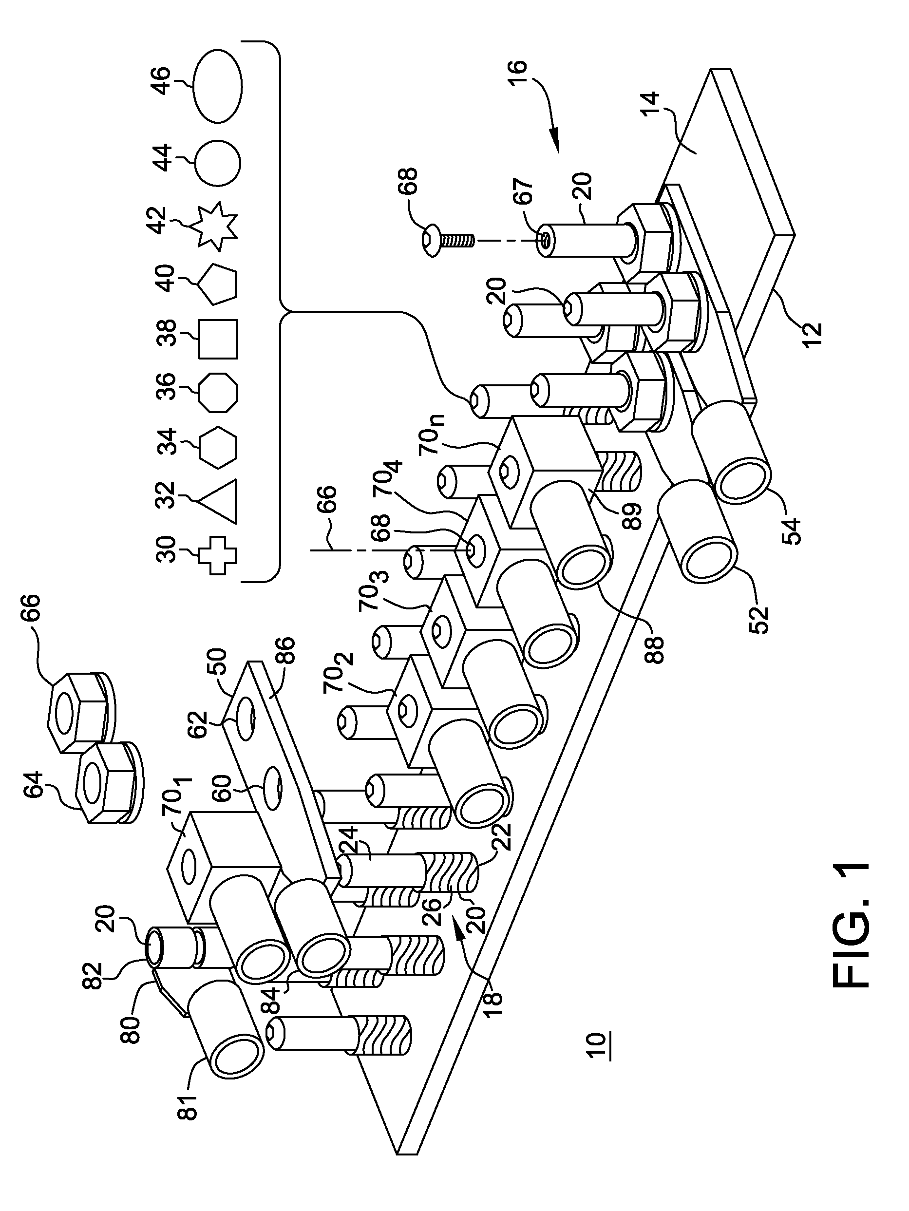 Apparatus and method for effecting electrical termination with a plurality of types of termination structures