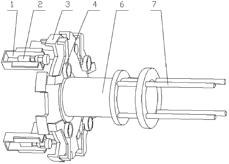 Separation mechanism of oriented rocket nose body
