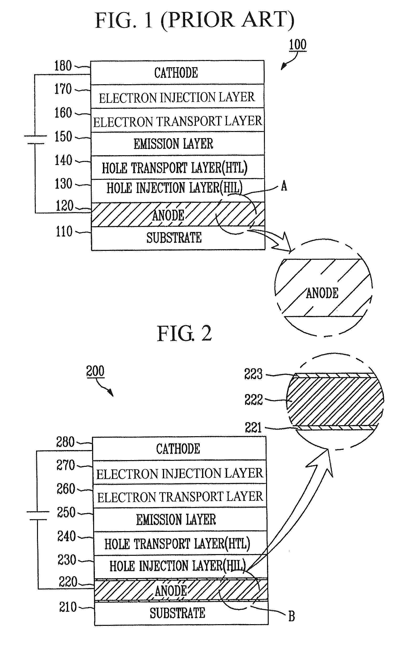 Multilayered electrode and organic light emitting diode having the same