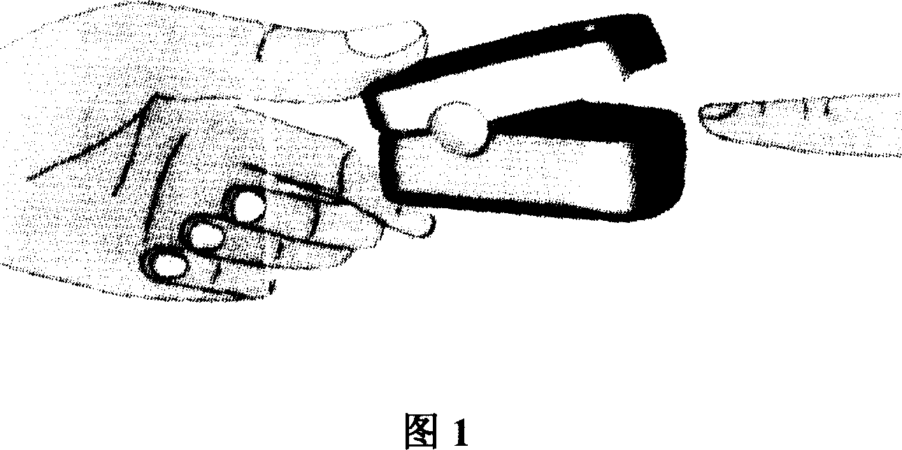 A finger-clipped saturation oxygen measuring apparatus