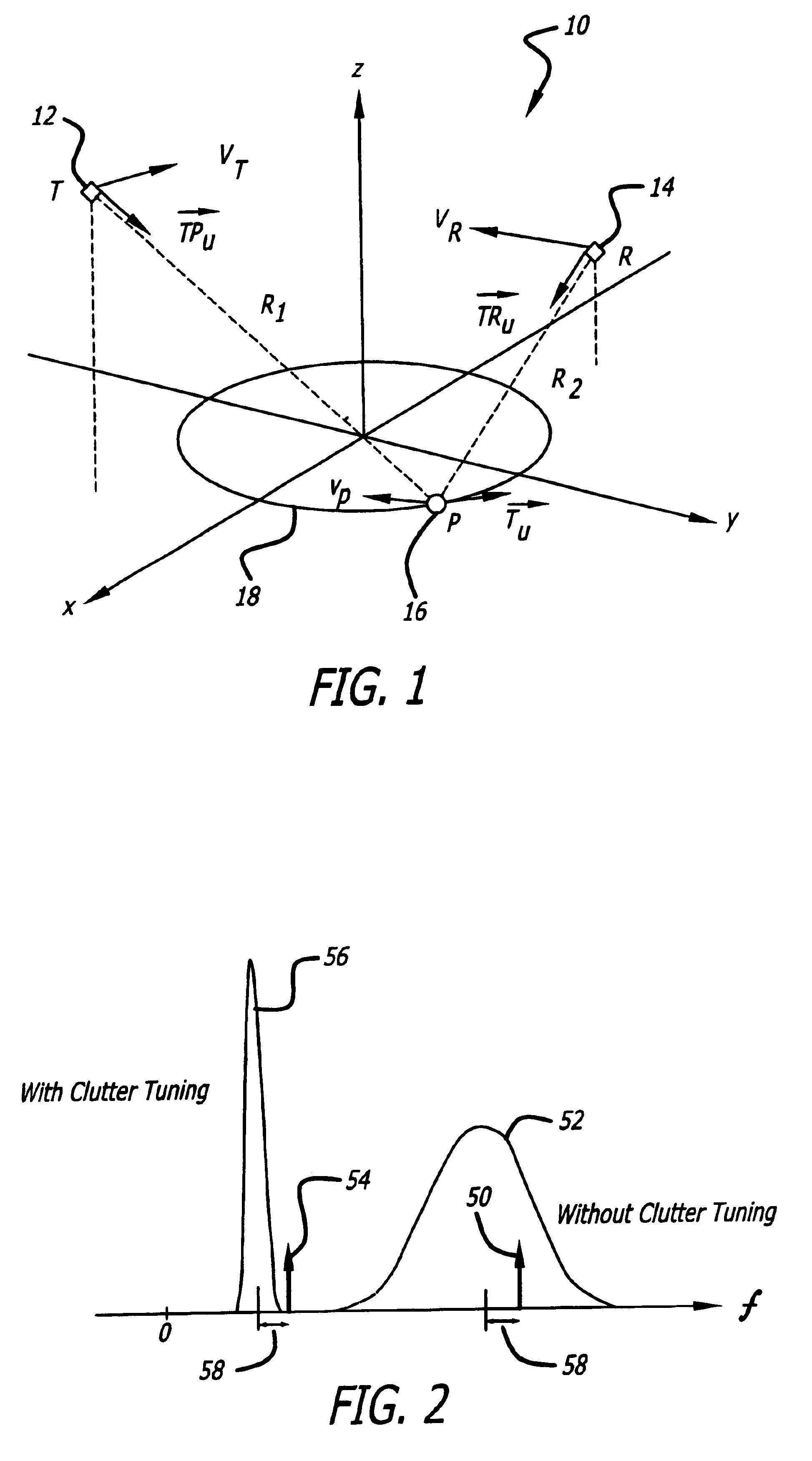 Generalized clutter tuning for bistatic radar systems