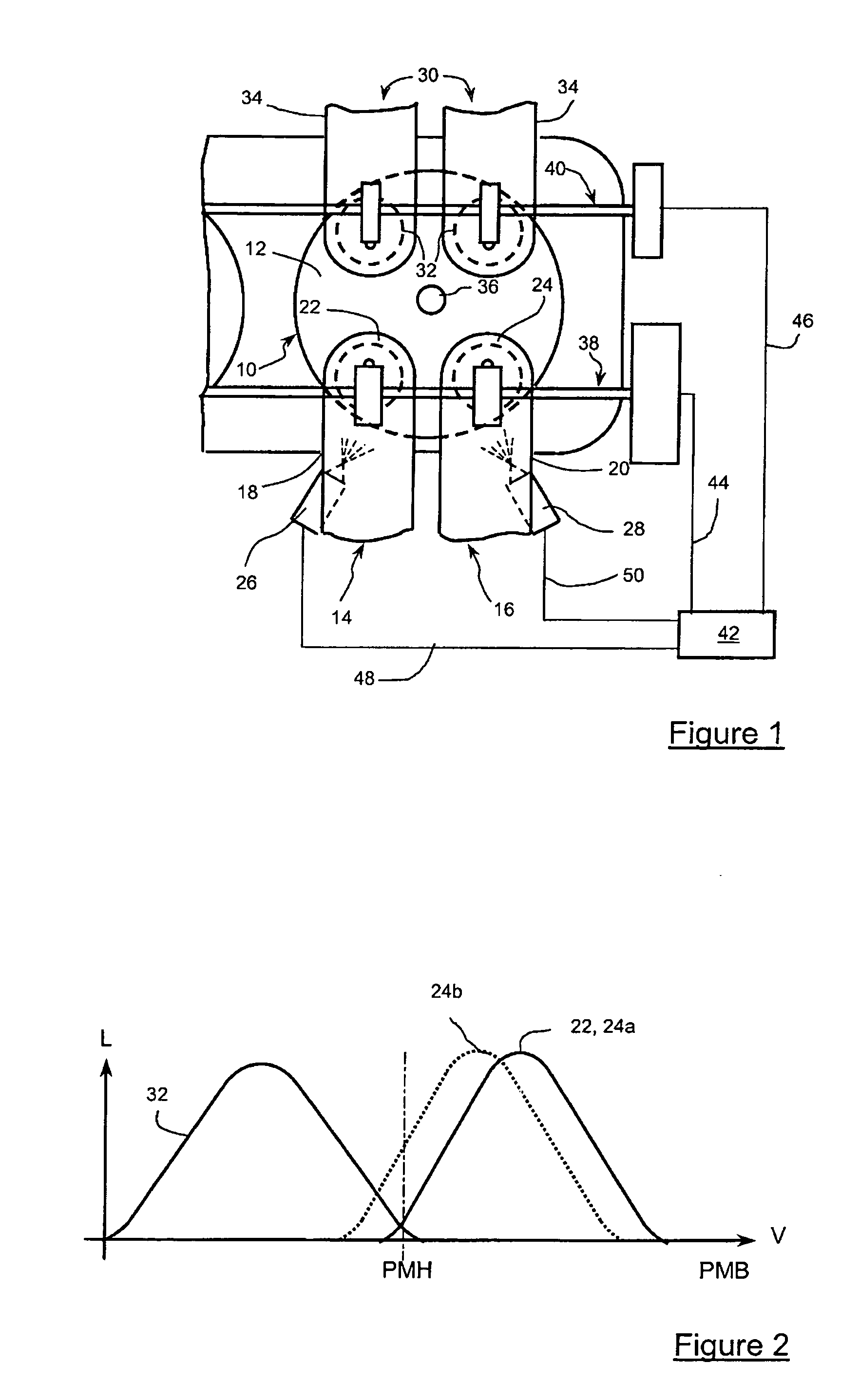 Method of controlling scavenging of the burnt gas of an indirect-injection engine, notably a supercharged engine, and engine using such a method