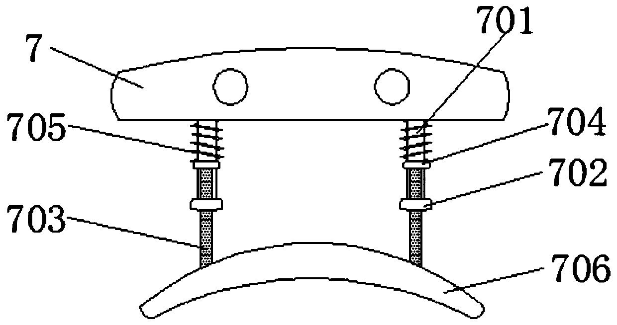 A wide-mouth flowerpot handling device based on six-sided clamping and lifting