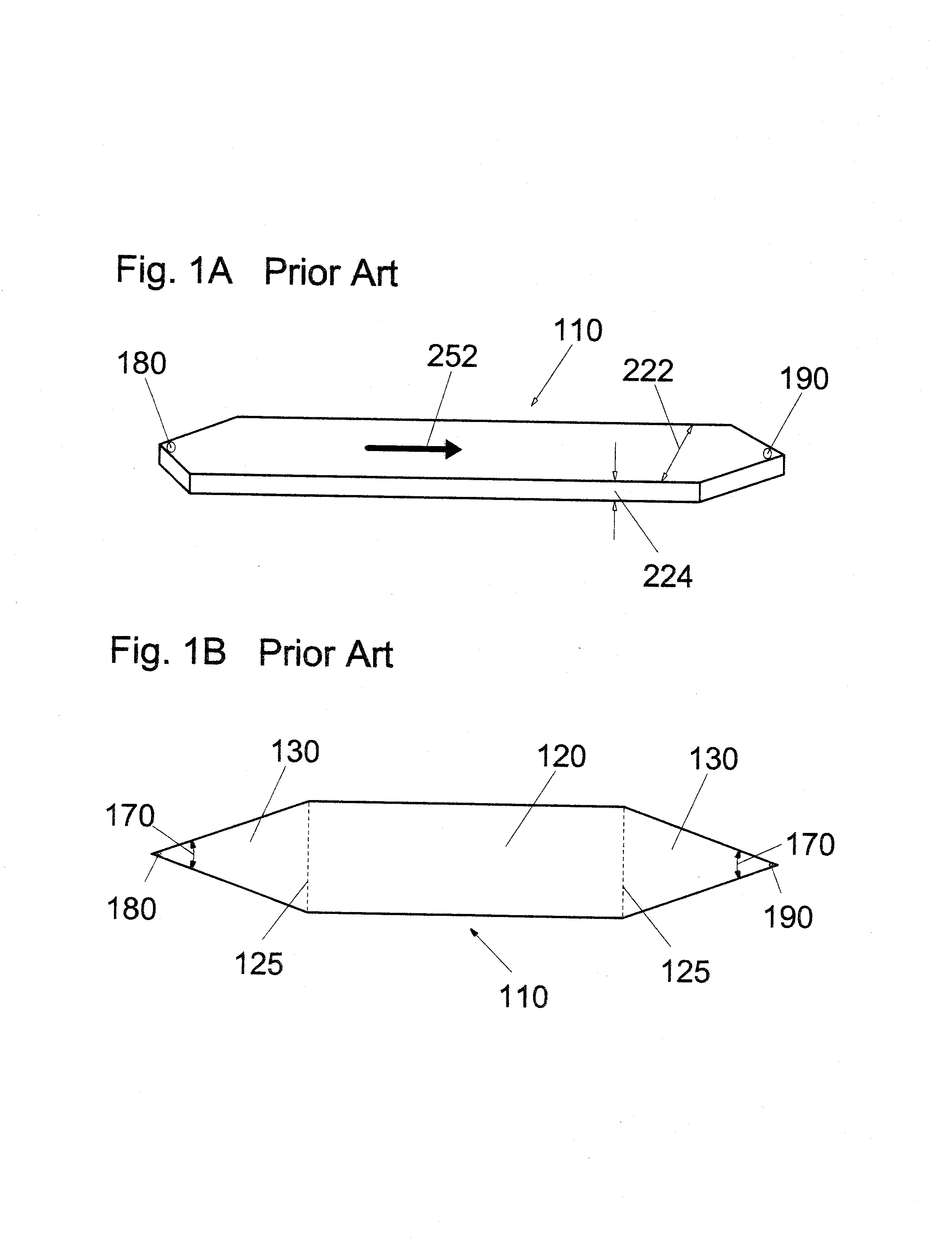 Apparatus and methods for transferring materials between locations possessing different cross-sectional areas with minimal band spreading and dispersion due to unequal path-lengths
