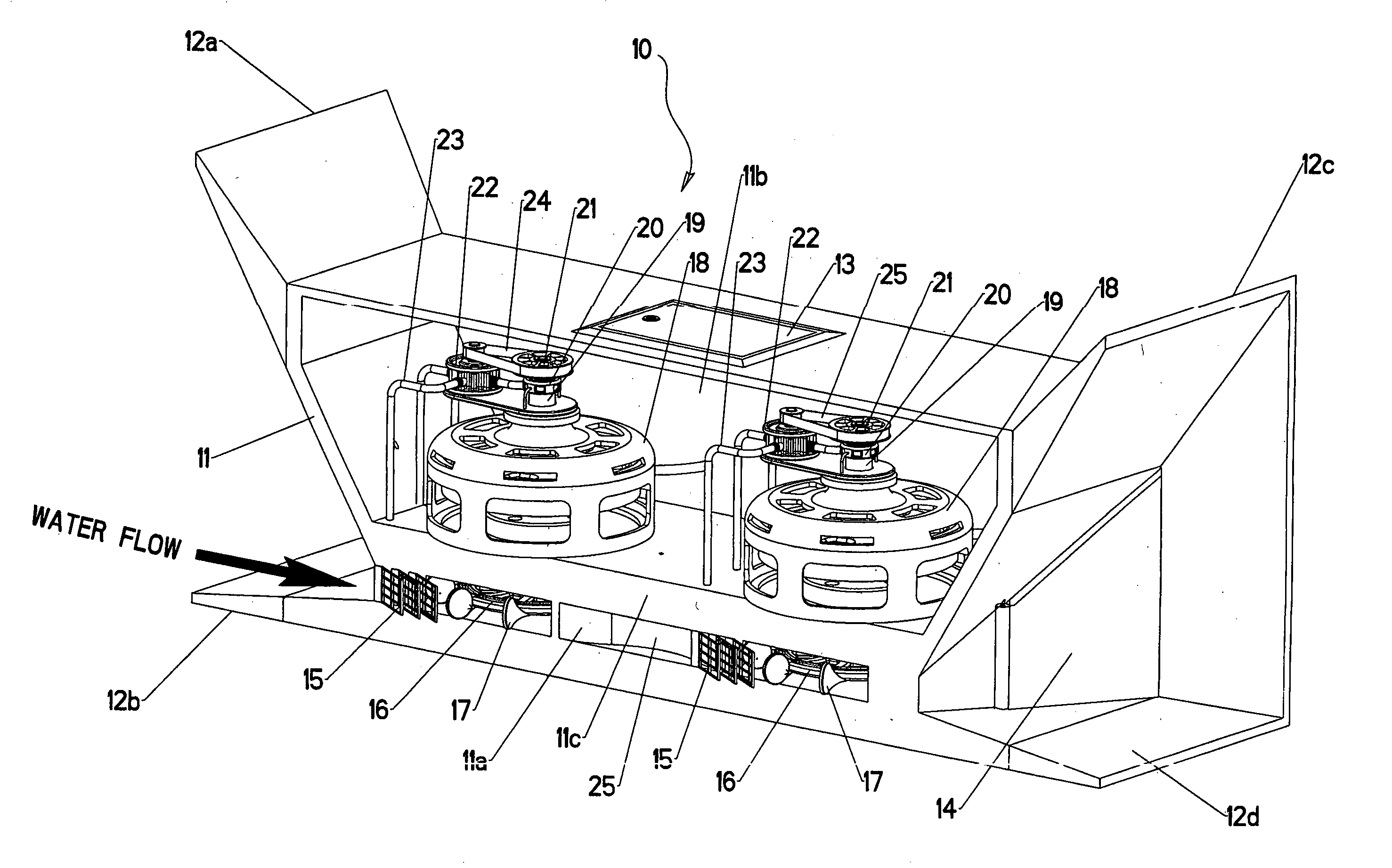 Transportable hydro-electric generating system