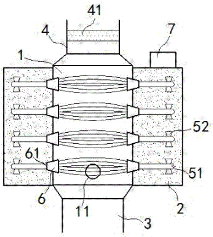 Air purification method of fiber dust remover