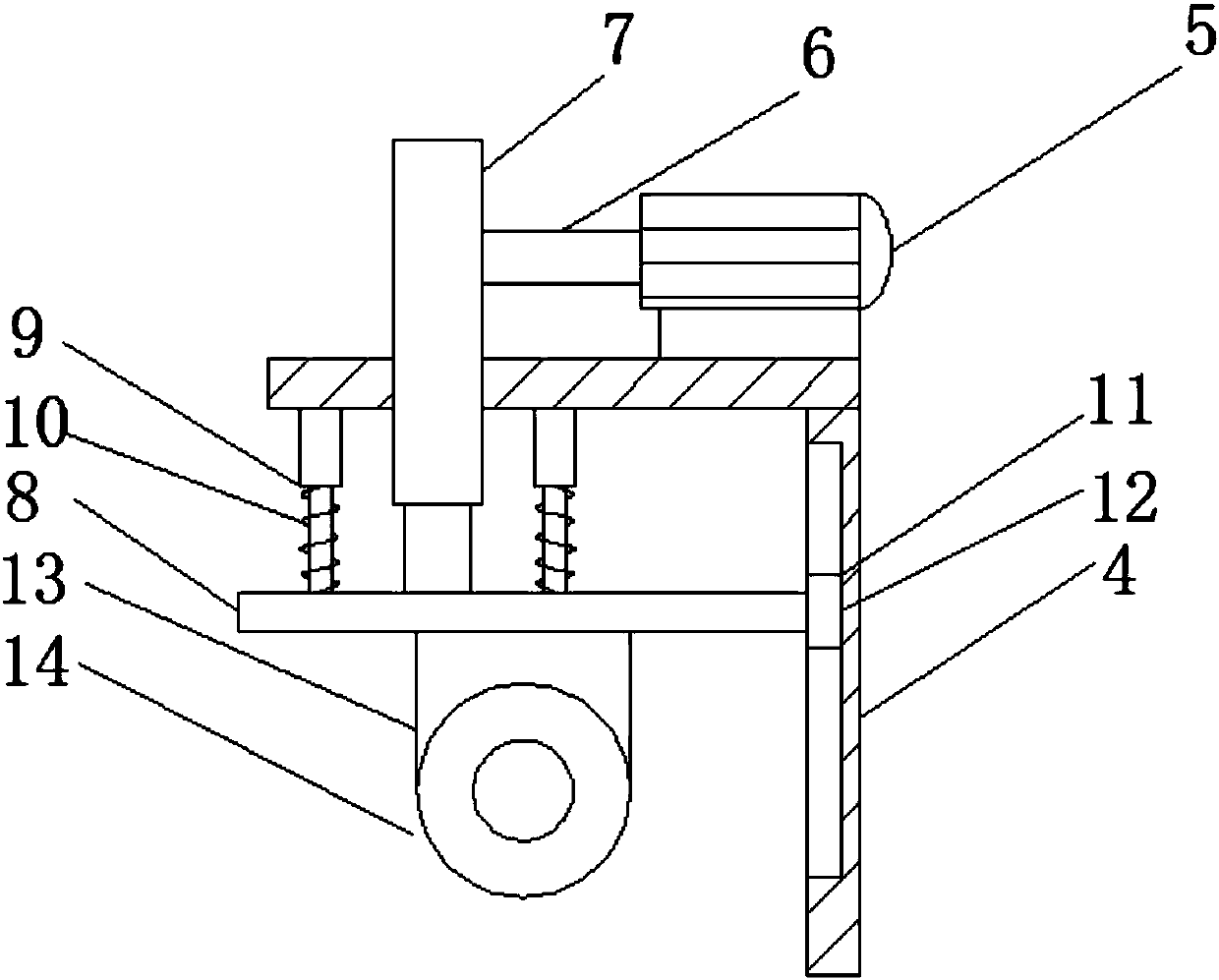 Timber cutting device for preventing timber displacement