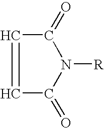 Maleimide based high temperature shape memory polymers