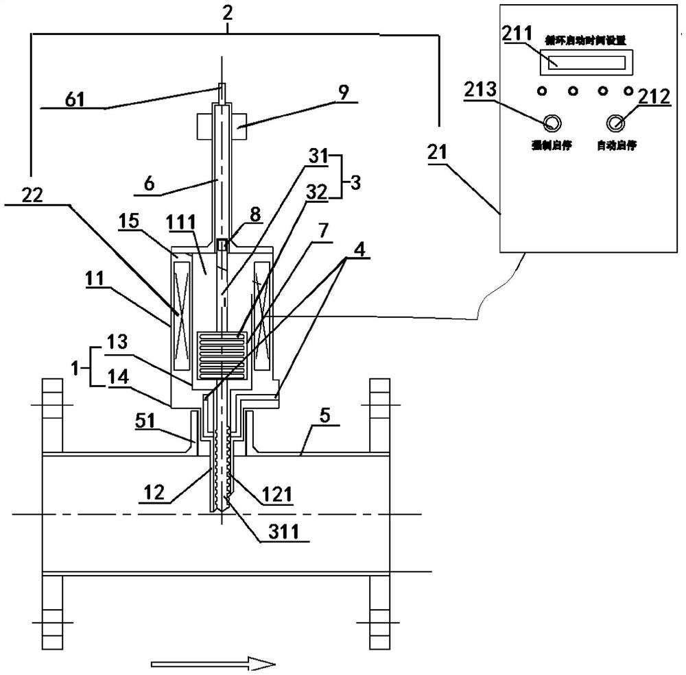 Sodium hypochlorite doser for self-cleaning pipeline