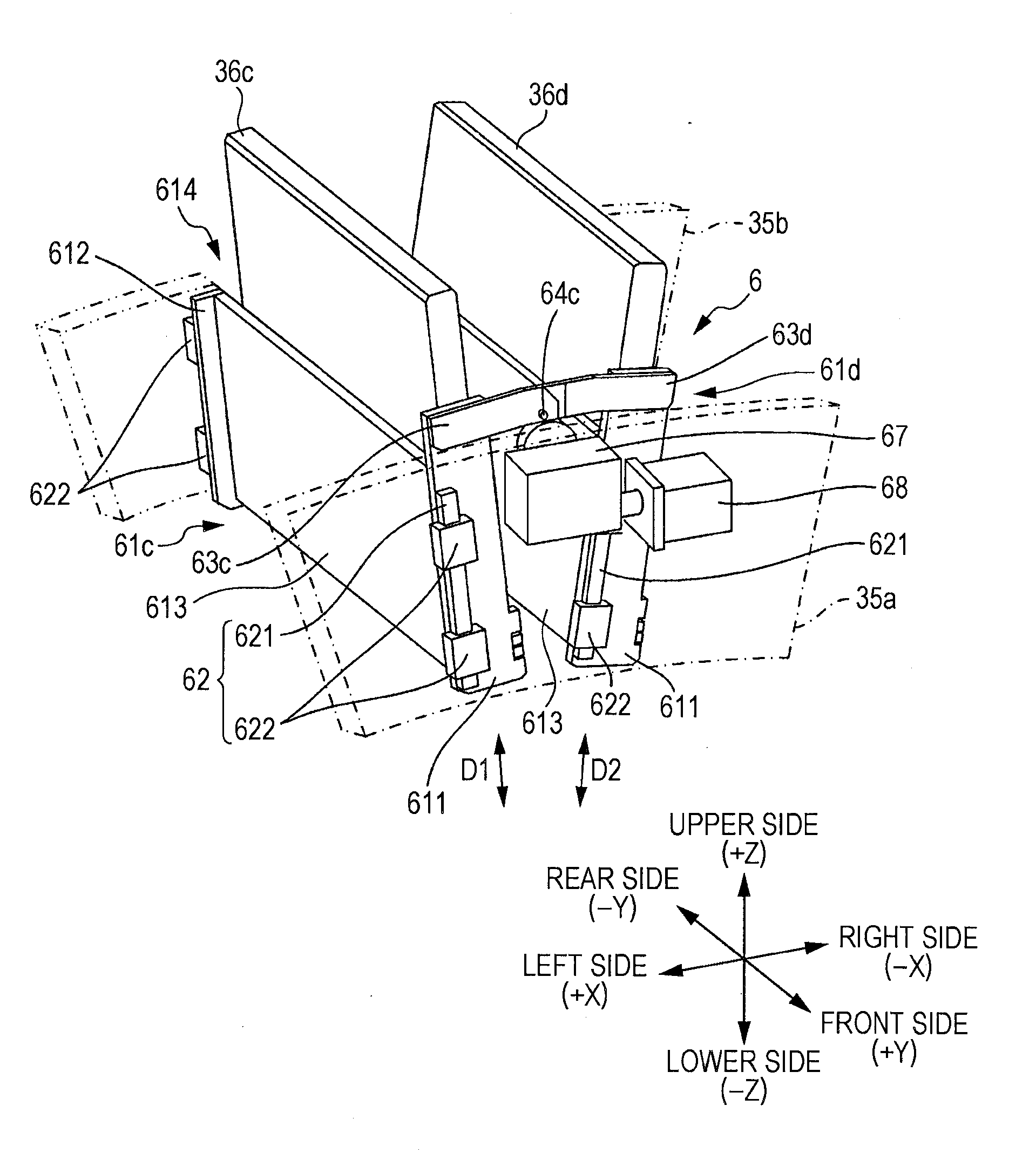 Head driving mechanism and printing apparatus