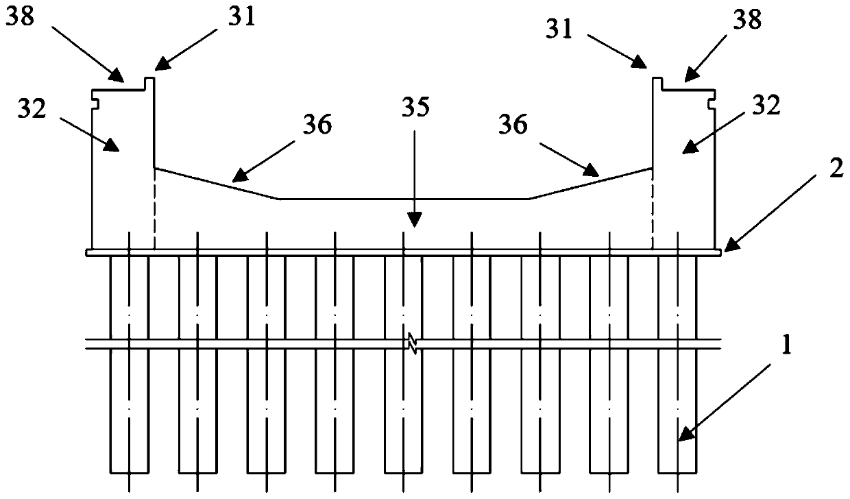 Space-saving interlocking dock-type ecological retaining wall structure and construction method thereof