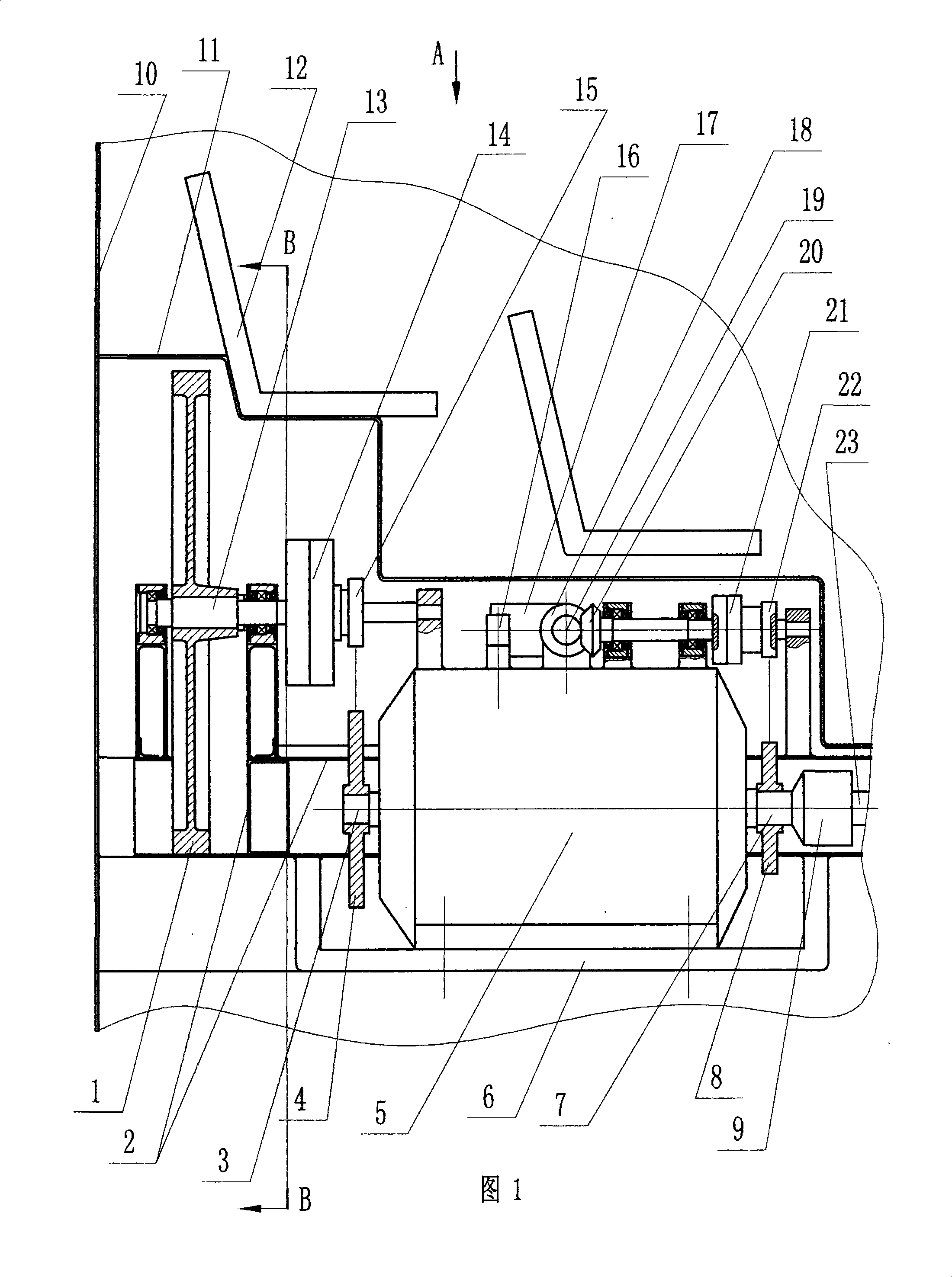 Energy-storing and releasing device for braking