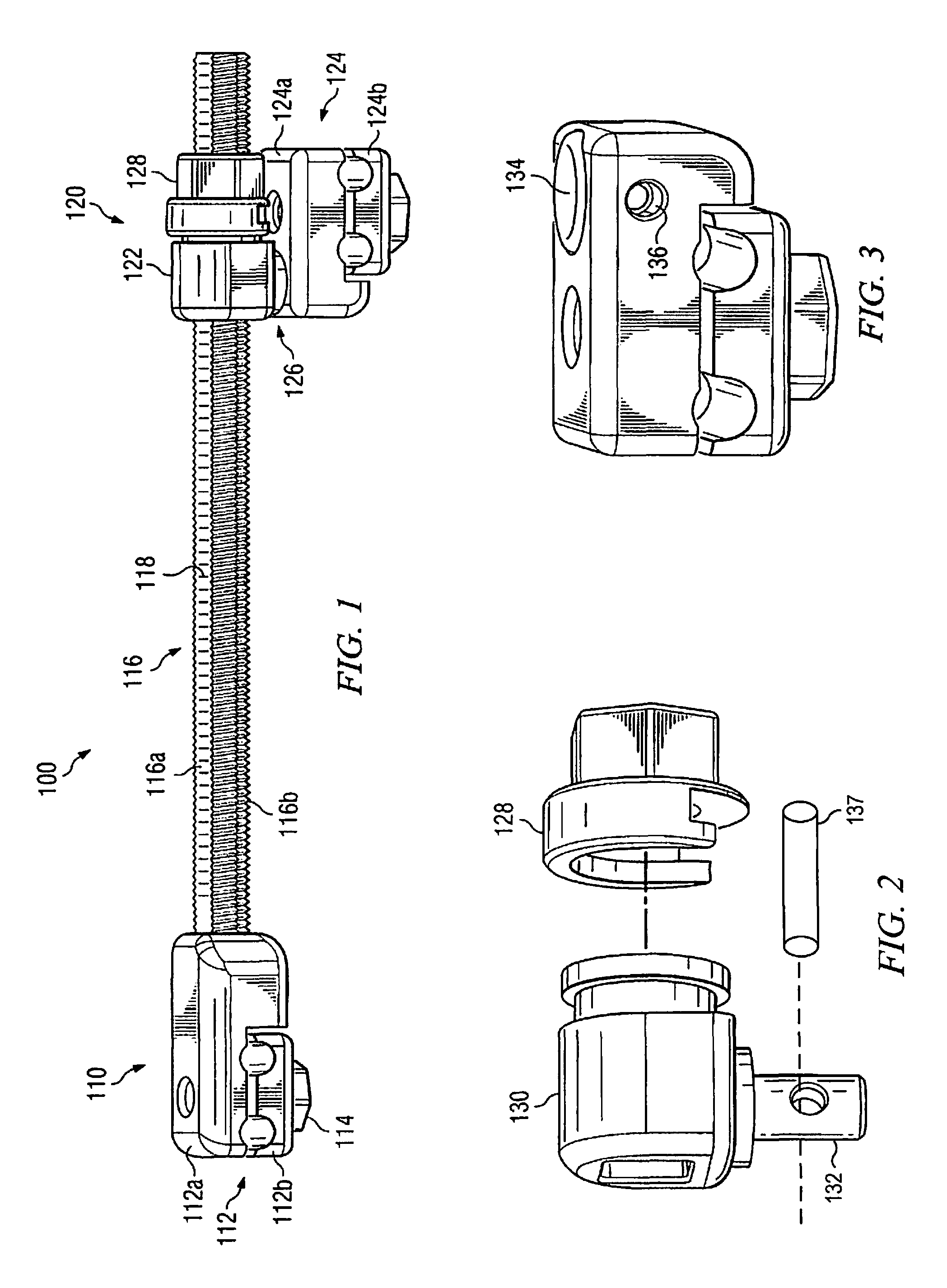 External mandibular distractor with rotational clamp