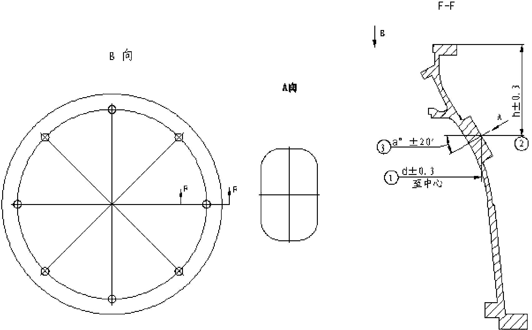 Method for detecting diameter of outer wall of tapered case of aviation engine on line