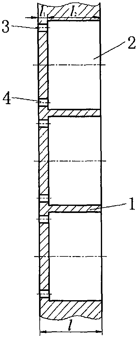 Novel tree-type nano-scale cylindrical hole filter membrane with branch hole number of 18