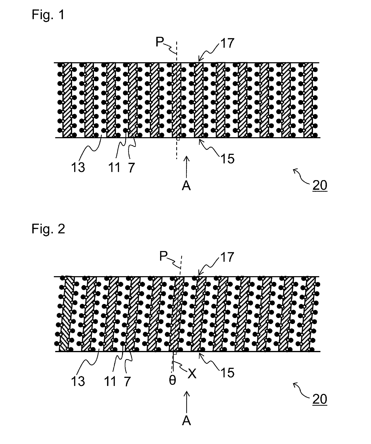 Aligned film and method for producing the same
