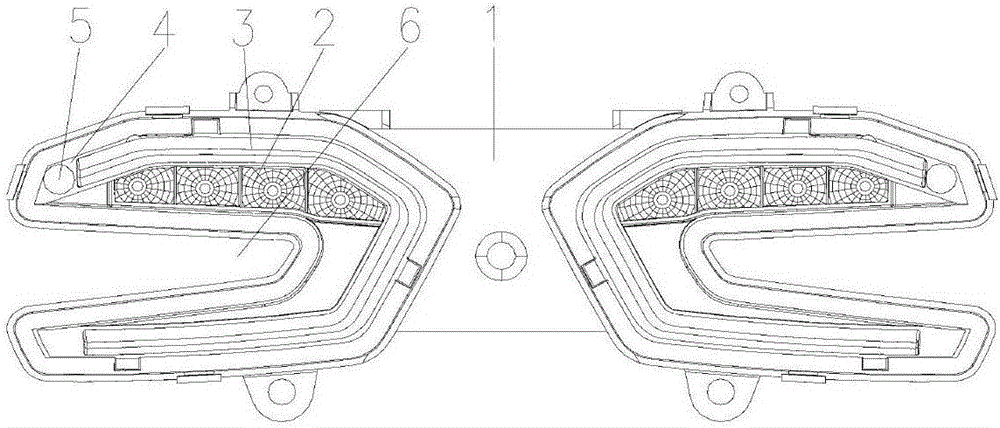 Motorcycle tail lamp assembly mechanism