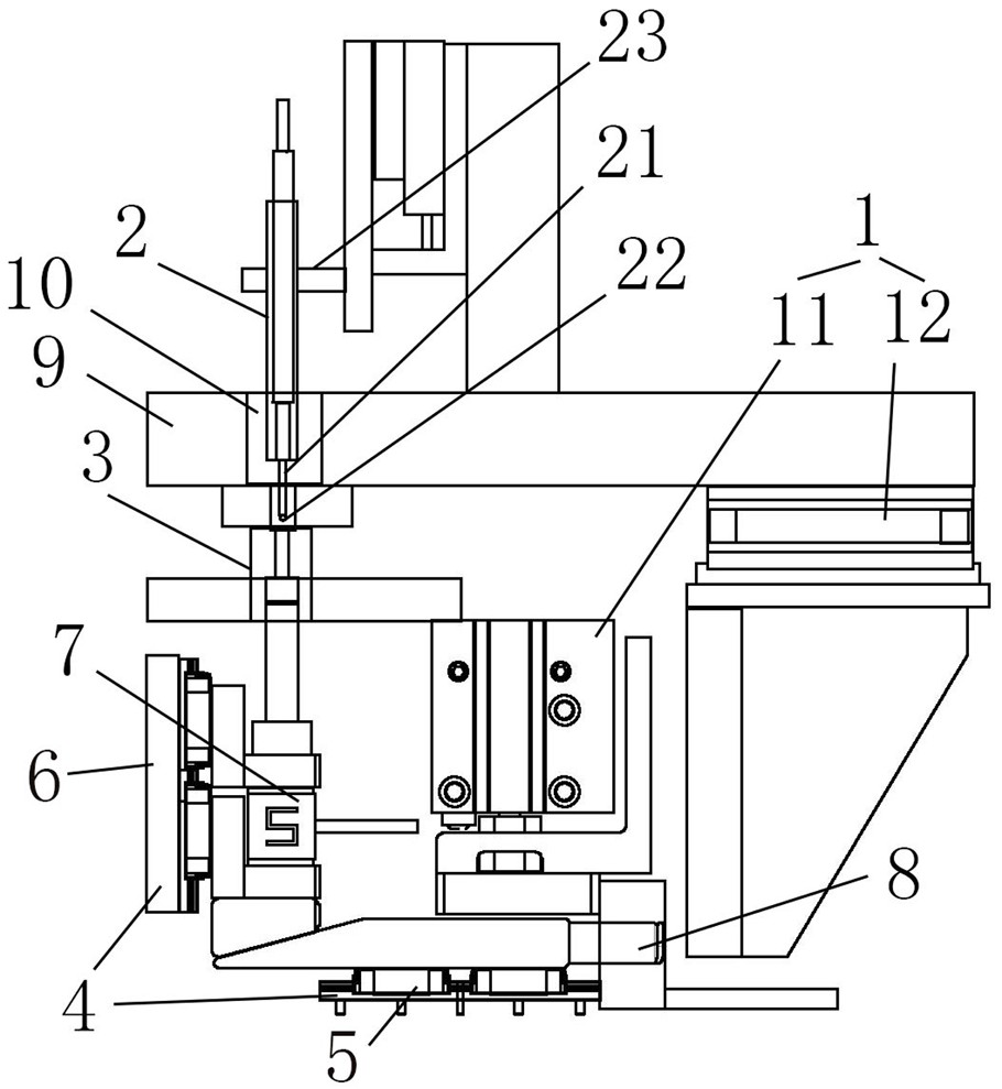 Small-displacement pre-thrust mechanism