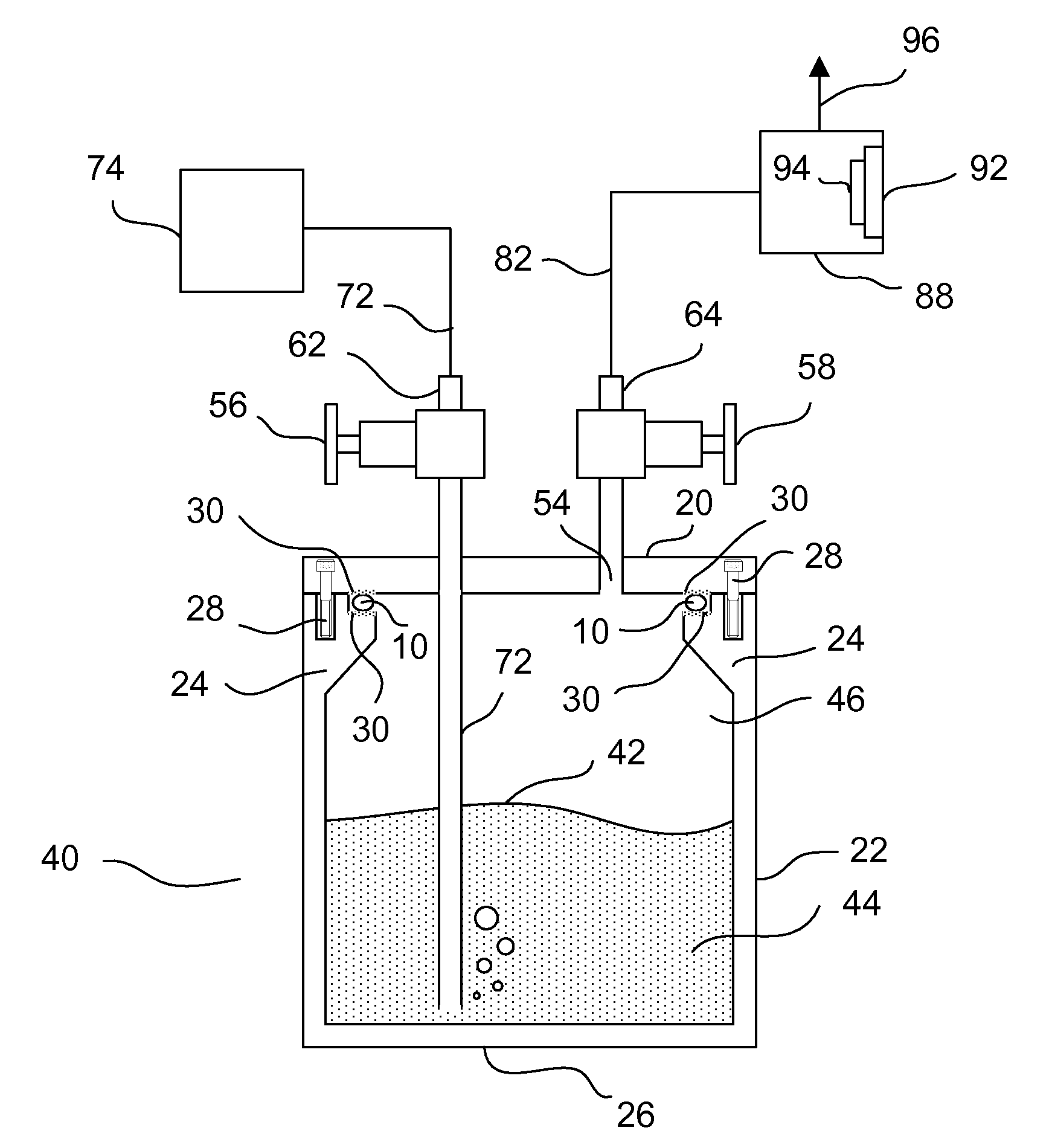 Bubbler apparatus and delivery method