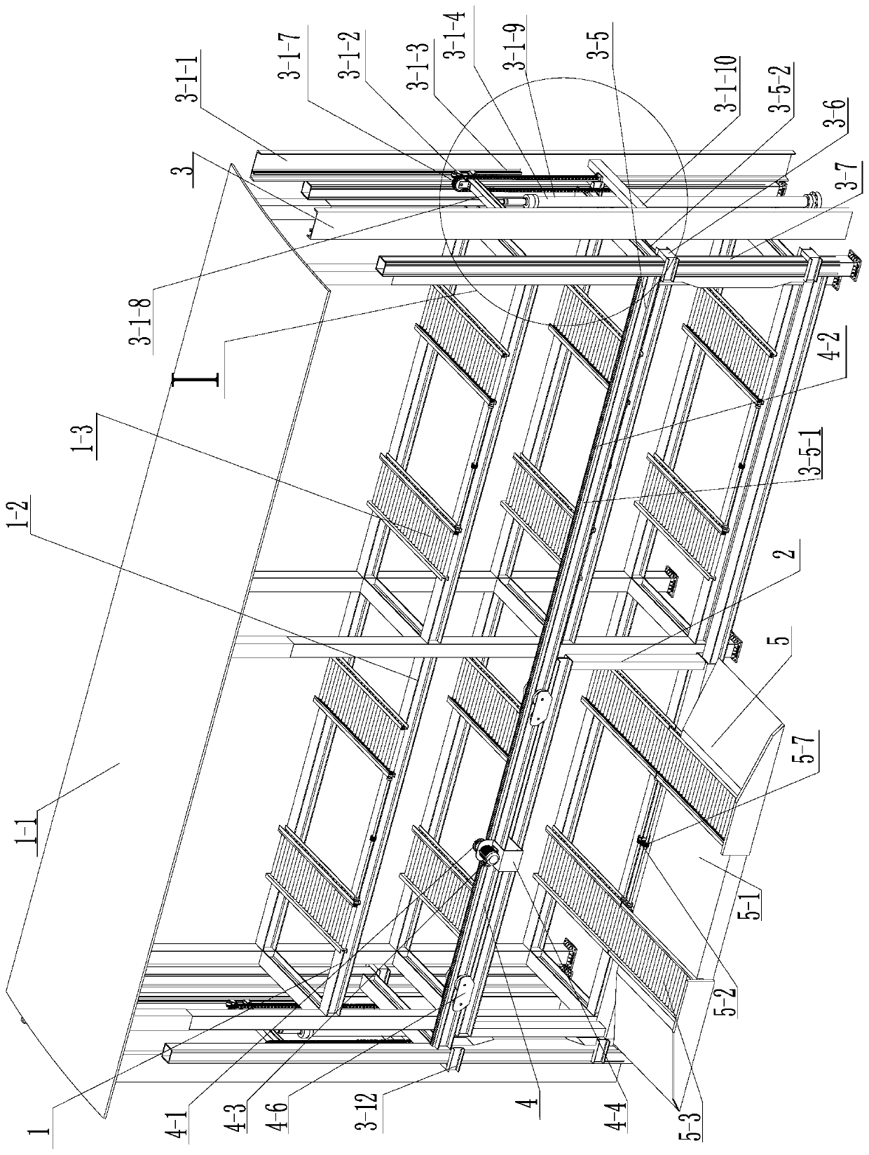 A single-side stacking type direct access parking device