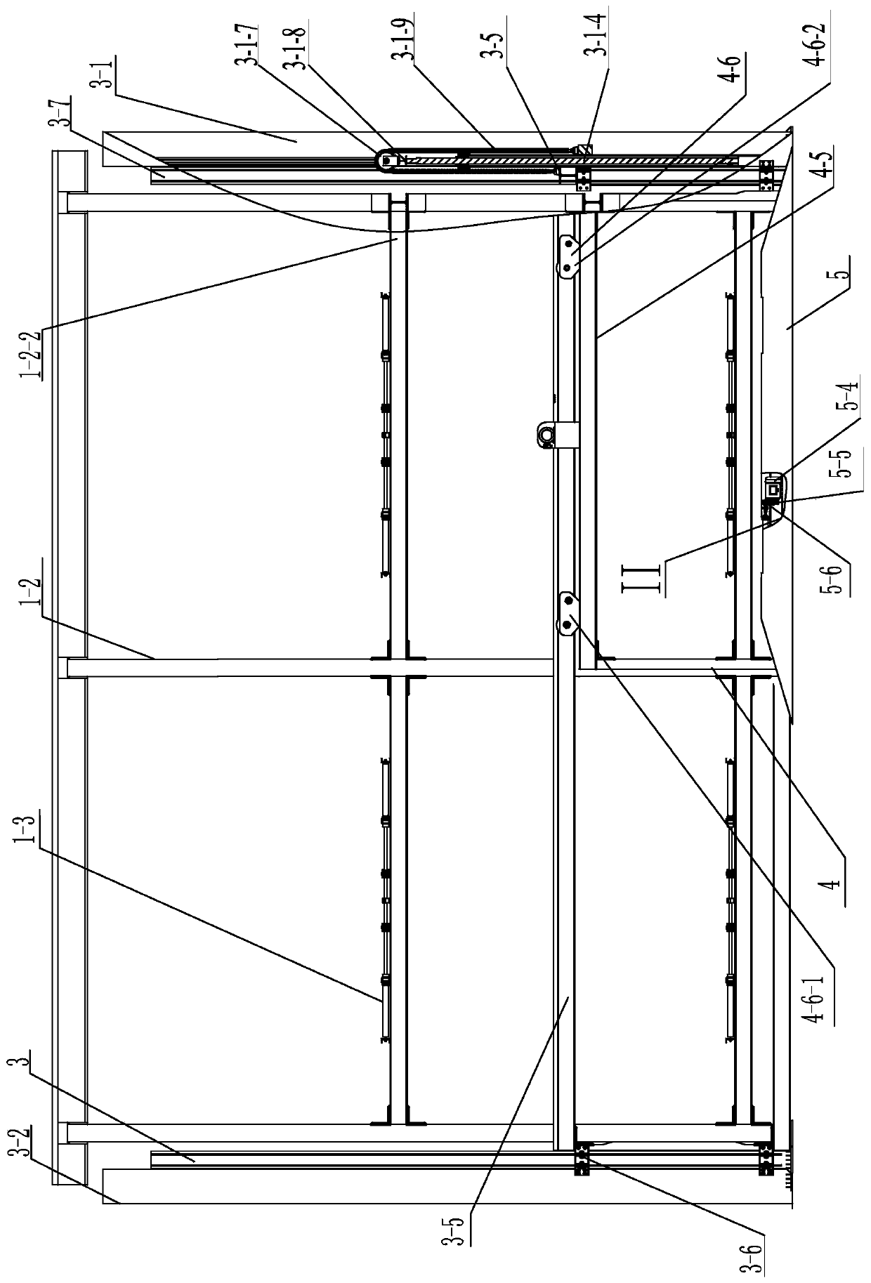 A single-side stacking type direct access parking device