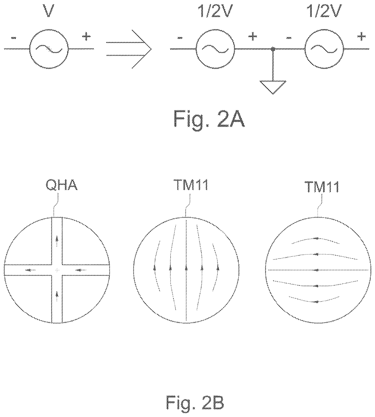 Low profile dual-band quadrifilar antenna