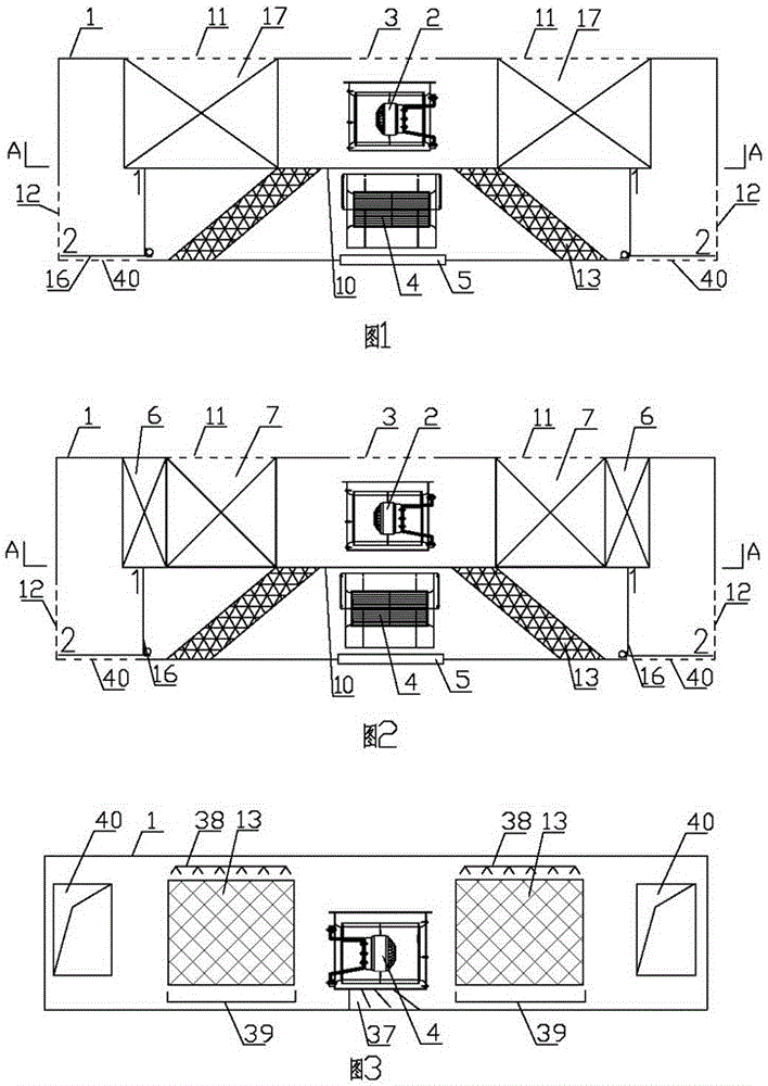 Air conditioner unit with horizontal cross flow indirect evaporation refrigeration devices