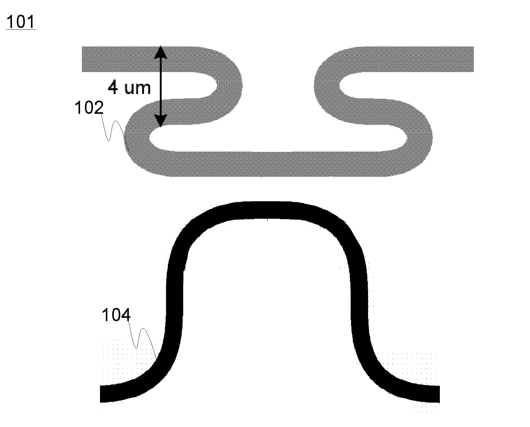 Bent optical waveguide