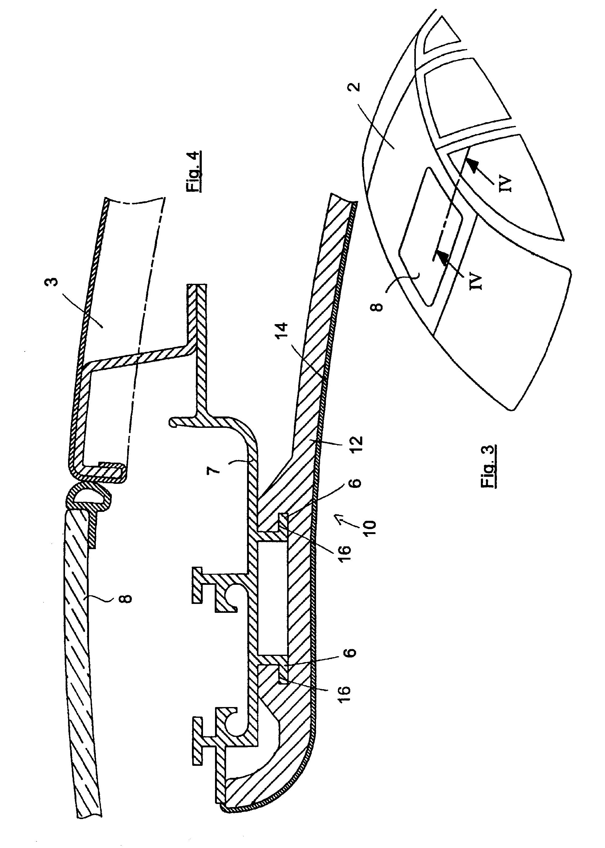 Roof component, in particular an inner liner for a vehicle roof, and a method of producing same